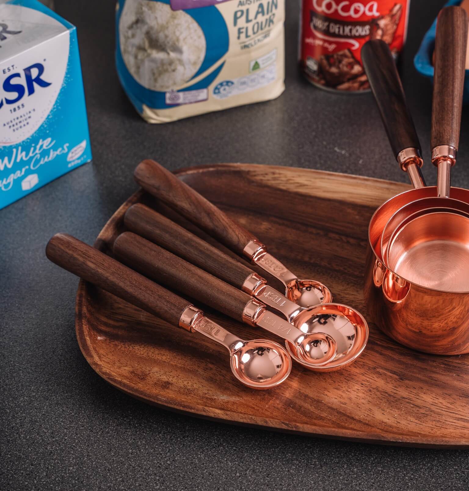 Copper Plated Measuring Set by Susan