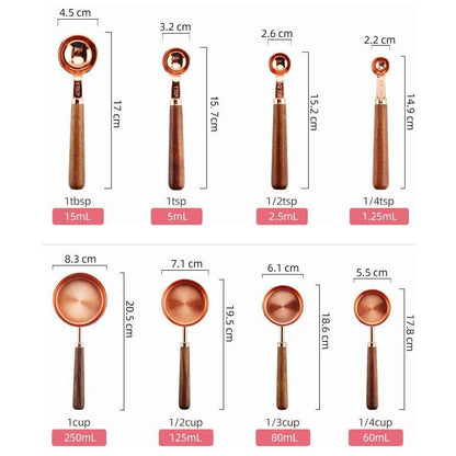 Copper Plated Measuring Set by Susan